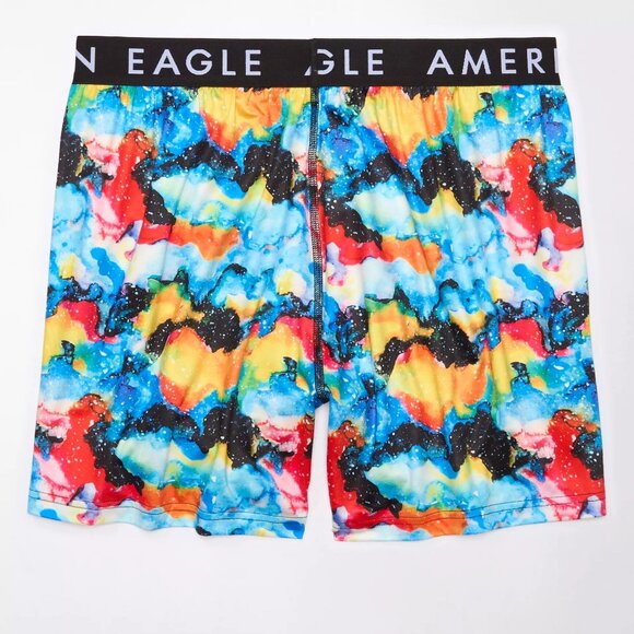 American Eagle AE Men's Watercolors Ultra Soft Pocket Boxer Short  NWT - Picture 2 of 5